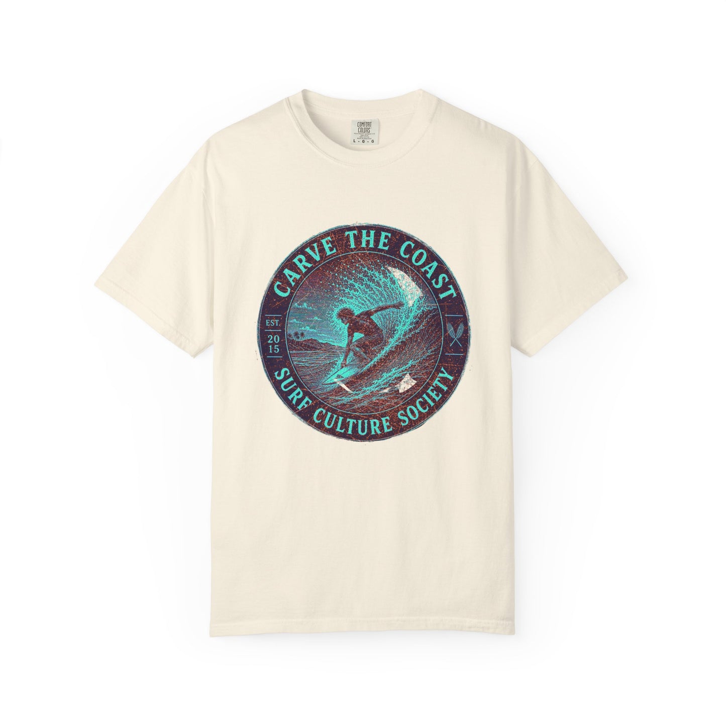 Surf & Beach Collection - Ocean Vibes Series, Carve the Coast, T-Shirt - CaliPride Clothing
