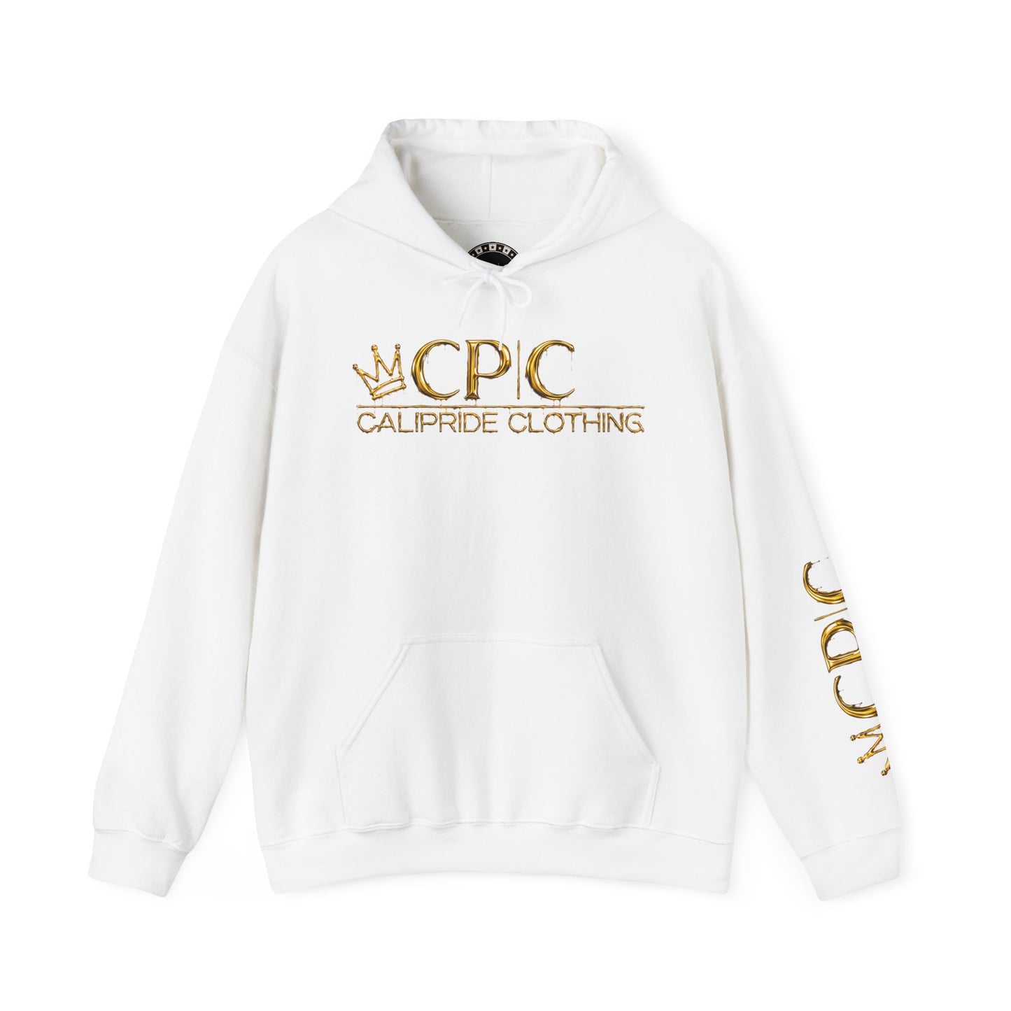 Urban Underground Collection | West Coast State of Mind series - Gold Drip Gangsta' Hoodie, Sugar Skull | CaliPride Clothing