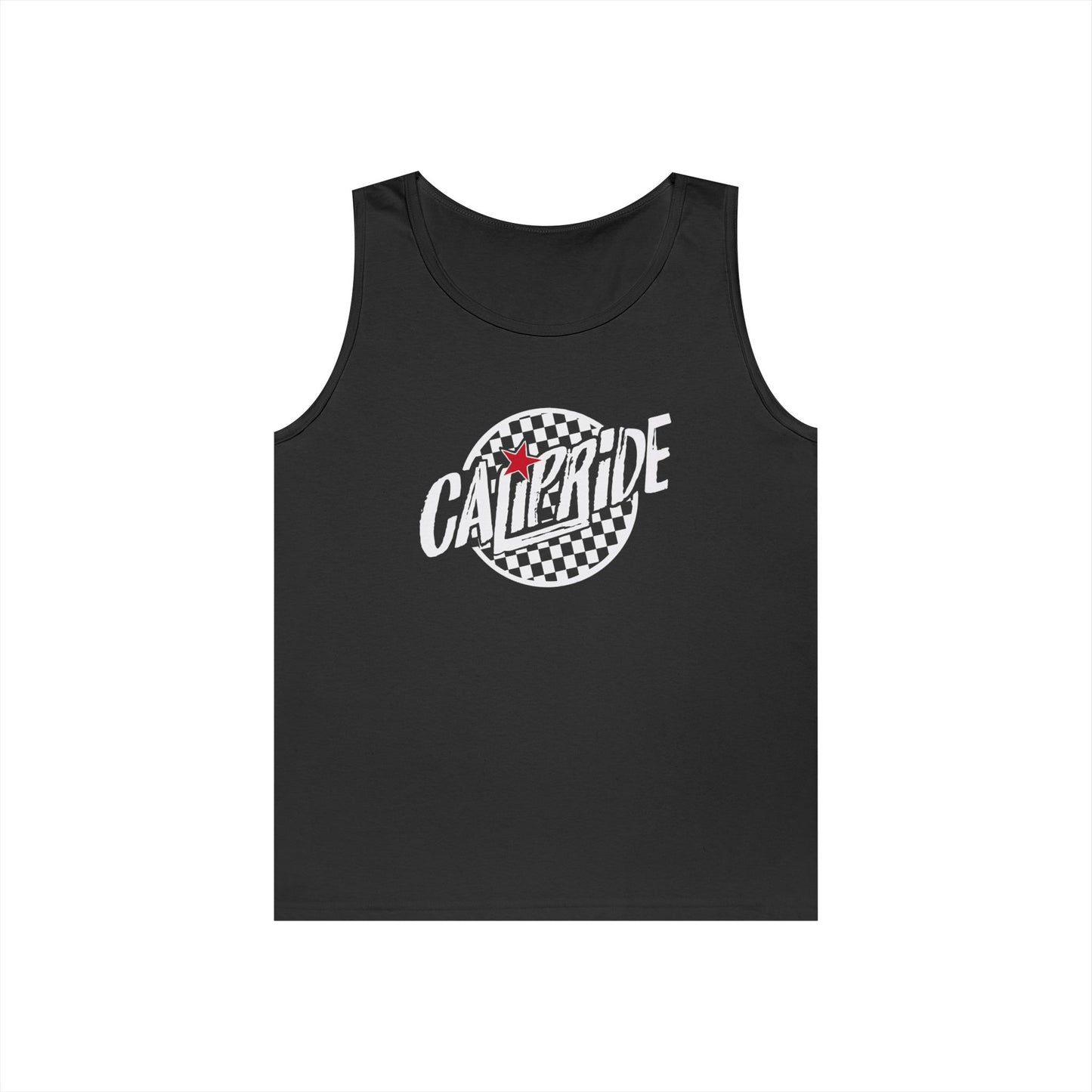 Skate & Surf Collection - CaliPride Checkered Logo, Tank Top - CaliPride Clothing