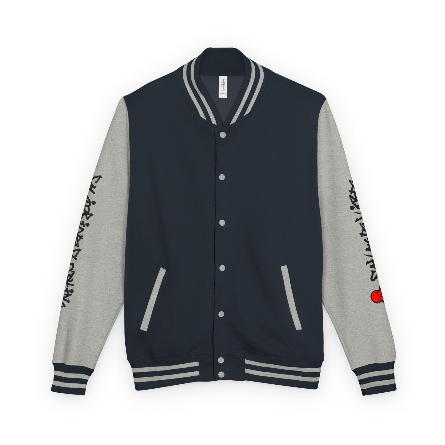 Urban Underground Collection - Savage Vibe, Bone Drop Graphic Letterman Jacket | CaliPride Clothing
