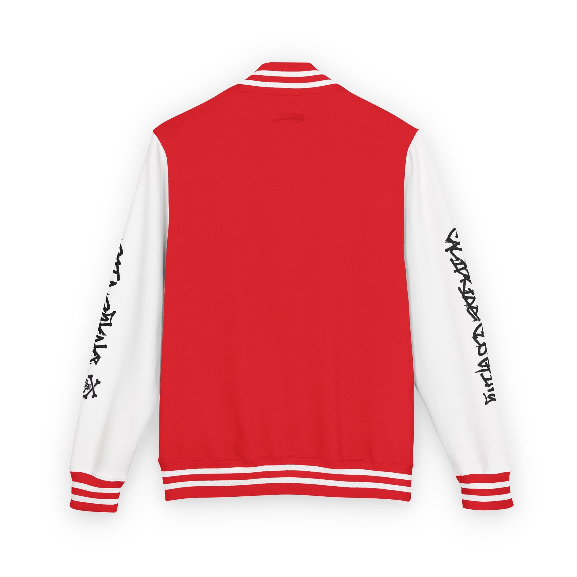 Urban Underground Collection - Savage Vibe, Bone Drop Graphic Letterman Jacket | CaliPride Clothing