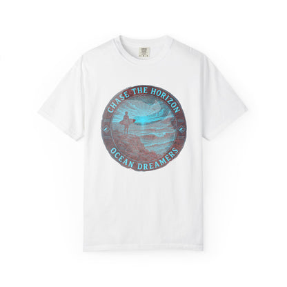 Surf & Beach Collection - Ocean Vibes Series, Chase the Horizon, T-shirt - CaliPride Clothing