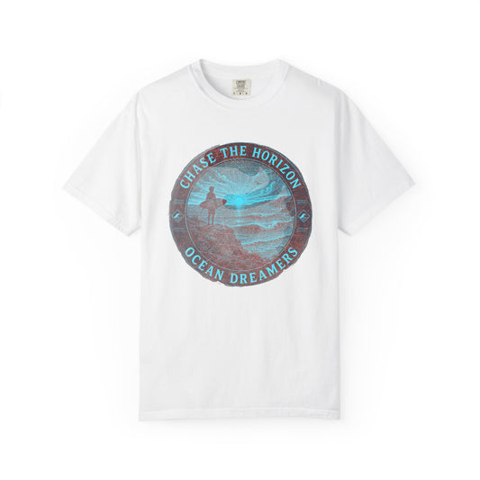 Surf & Beach Collection - Ocean Vibes Series, Chase the Horizon, T-shirt - CaliPride Clothing