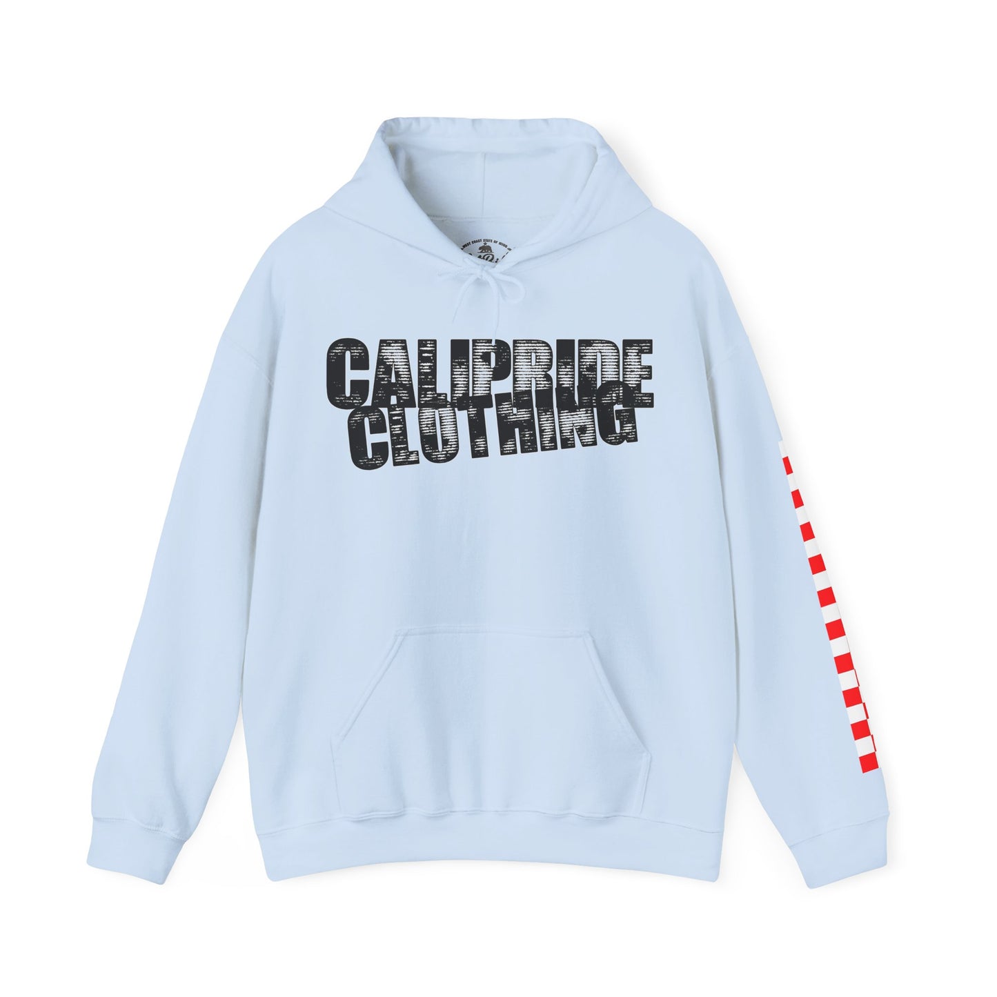 Skate & Surf Collection - Ocean Wave & Checkers Burst, Graphic Hoodie - CaliPride Clothing