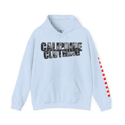 Skate & Surf Collection - Ocean Wave & Checkers Burst, Graphic Hoodie - CaliPride Clothing