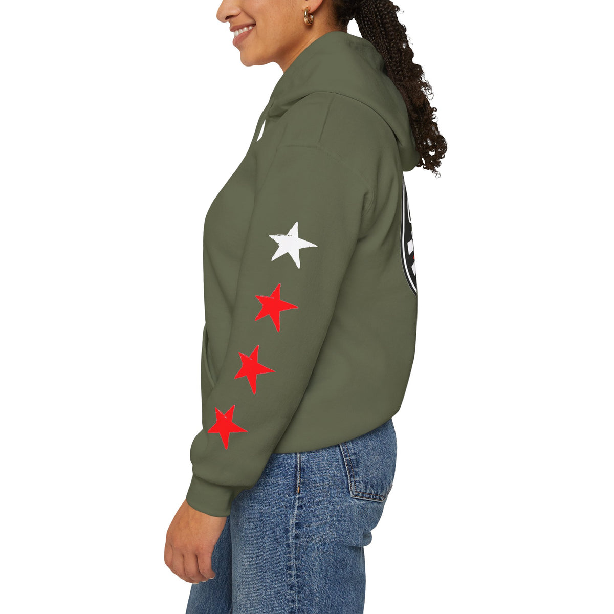 Skate & Surf Collection - Checkered Star Emblem Hoodie, multiple colors | CaliPride Clothing