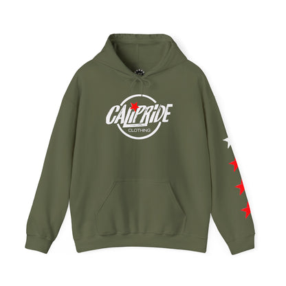 Skate & Surf Collection - Checkered Star Emblem Hoodie, multiple colors | CaliPride Clothing