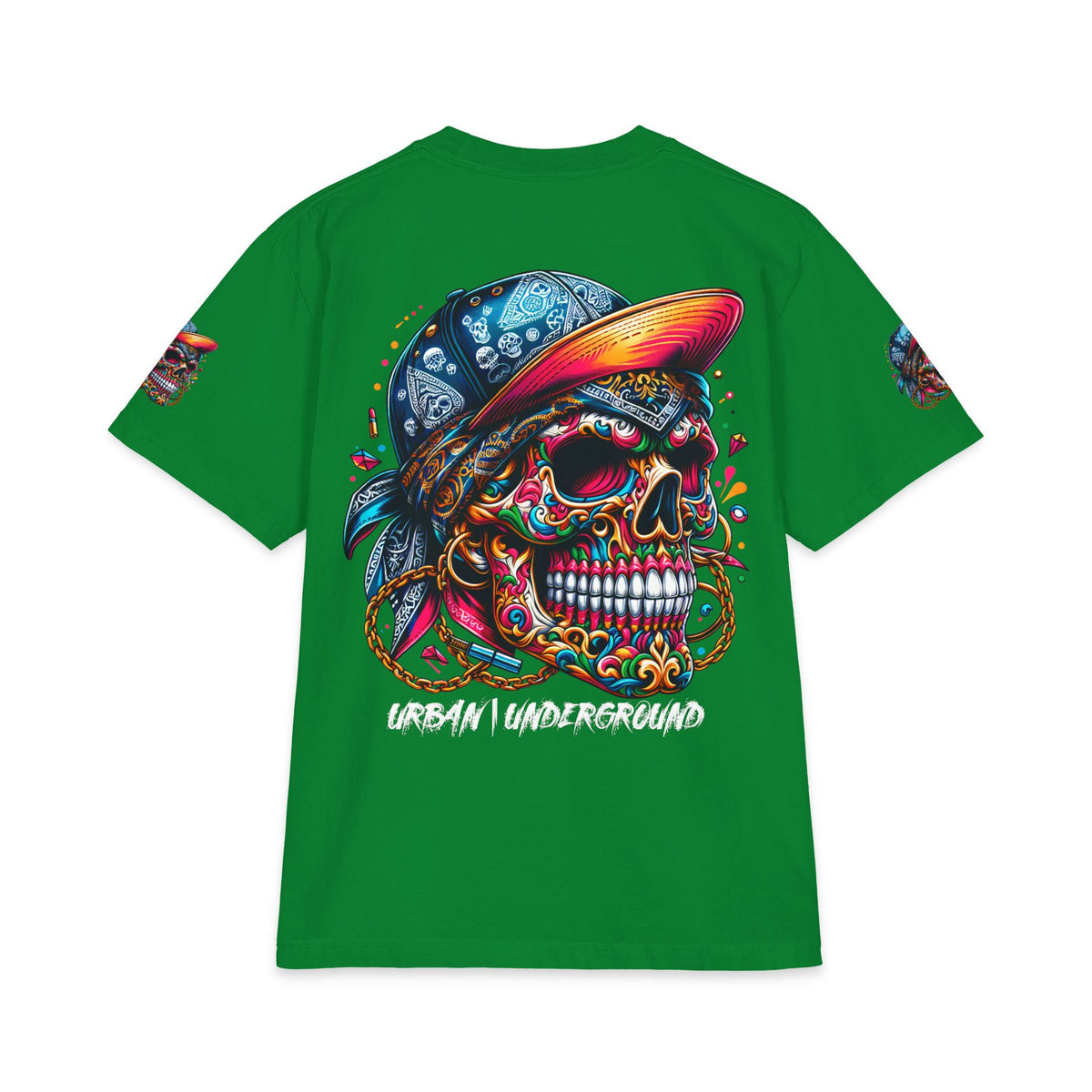 Urban Underground Collection - Neon Drip, Gangsta', Graphic 4-way T Shirt - CaliPride Clothing