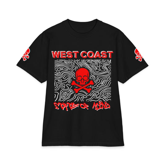 Urban Underground Collection | Topograpic Skull Graphic Tee — 3 way graphics, CaliPride Clothing Streetwear