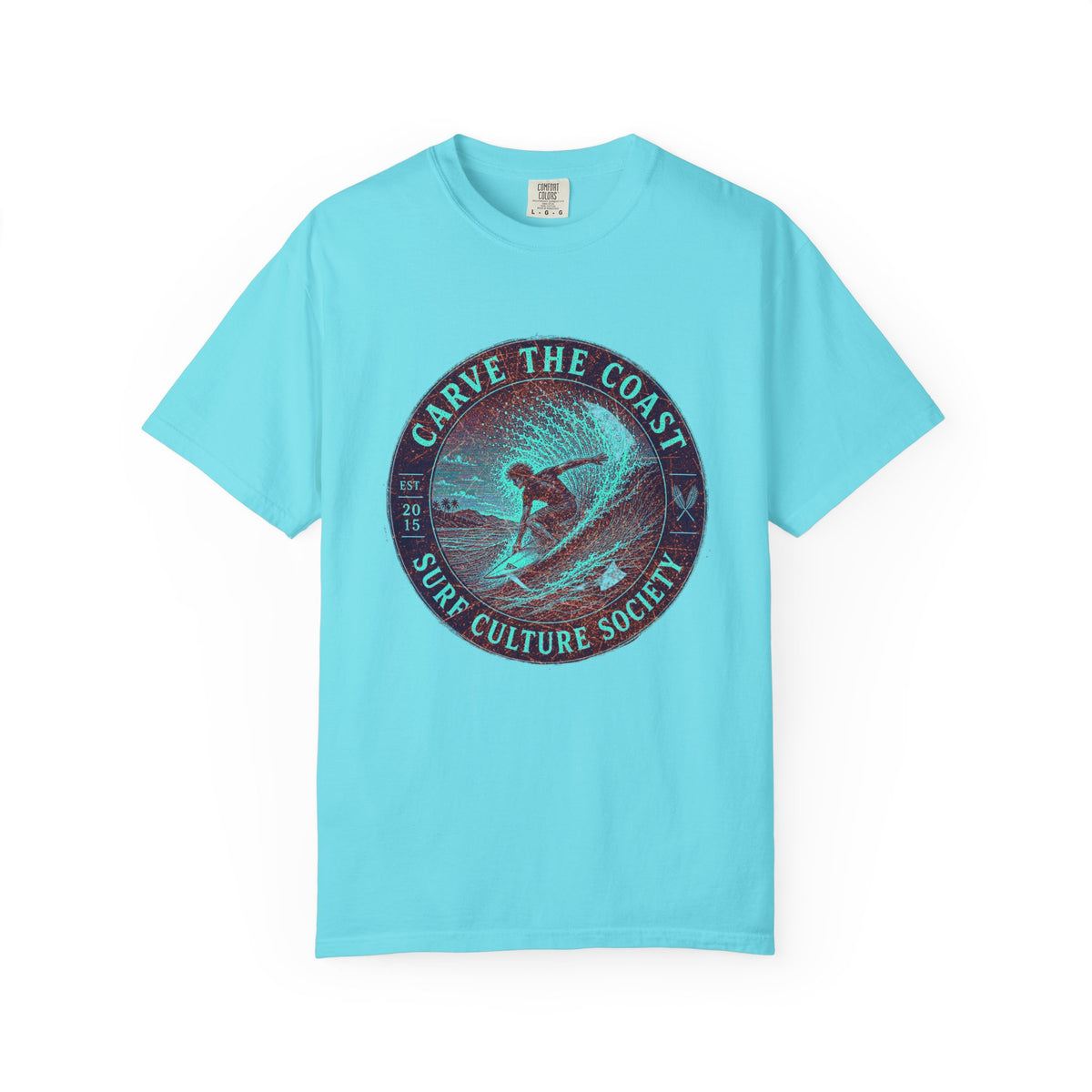 Surf & Beach Collection - Ocean Vibes Series, Carve the Coast, T-Shirt - CaliPride Clothing
