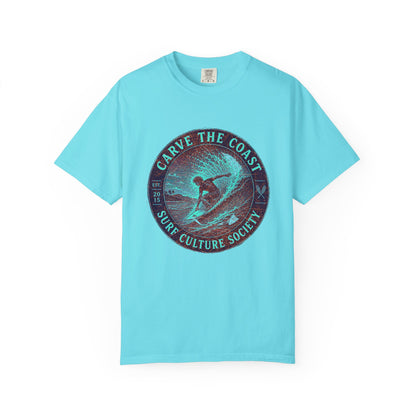 Surf & Beach Collection - Ocean Vibes Series, Carve the Coast, T-Shirt - CaliPride Clothing