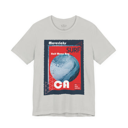 Surf & Beach Collection - Mavericks in Half Moon Bay, Graphic T-Shirt - CaliPride Clothing