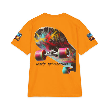 Urban Underground Collection - Neon Drip, Skateboard, Graphic 4-way T Shirt - CaliPride Clothing