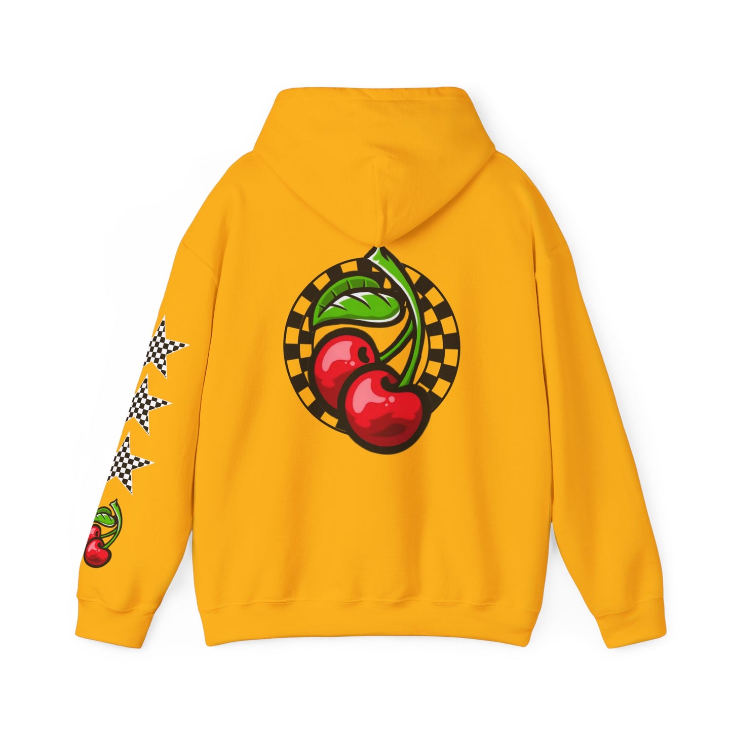 Cherries, Checkers, & Stars Graphic Hoodie | CaliPride Clothing