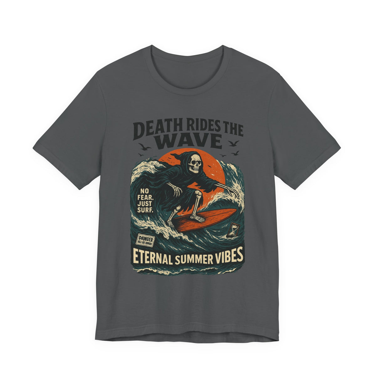 Urban Underground Collection - Death Rides the Wave Graphic T-Shirt - CaliPride Clothing