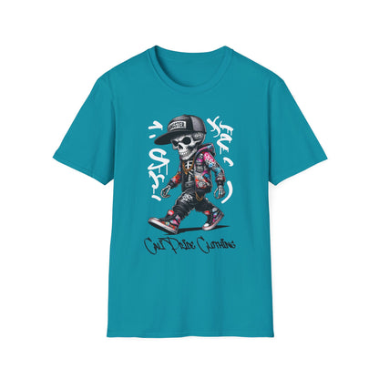 Graffiti Skeleton Artist Graphic T-Shirt