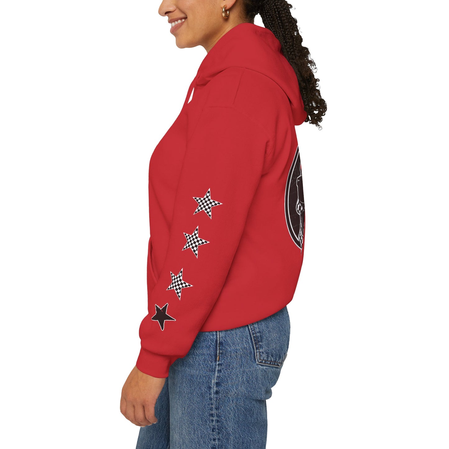 Urban Underground Collection | West Coast Vibe series - Checkered Sugar Skull & Stars Hoodie - CaliPride Clothing