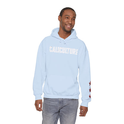 Skate & Surf Collection - CALI | CULTURE, Red Plaid Emblan w Stars Hoodie - CaliPride Clothing