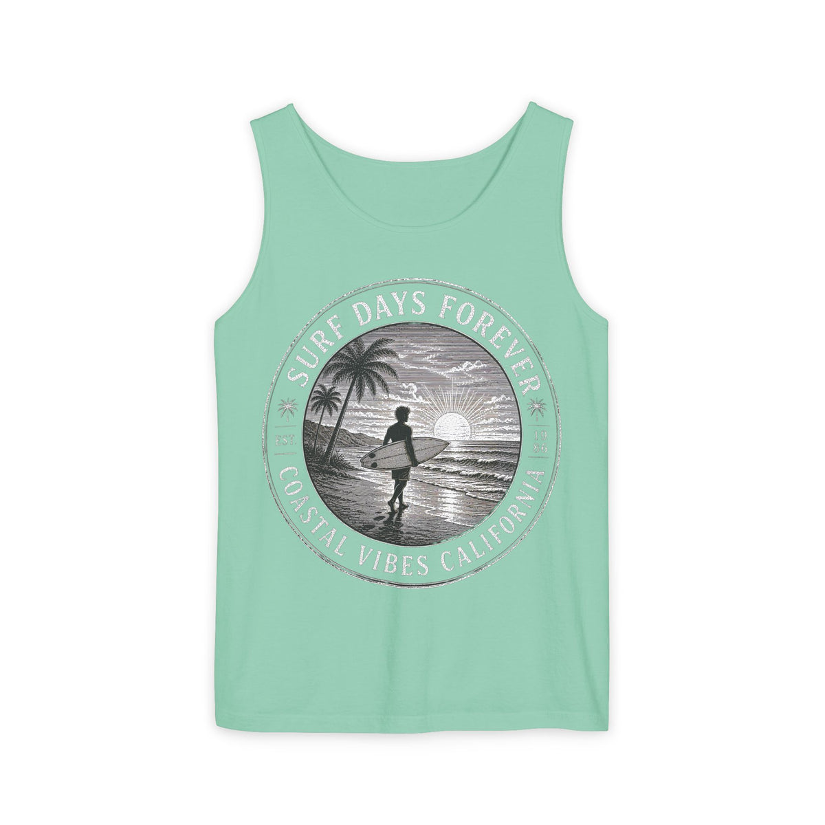 Surf & Beach Collection | Ocean Vibes Series - Surf Days Forever, Tank top - CaliPride Clothing