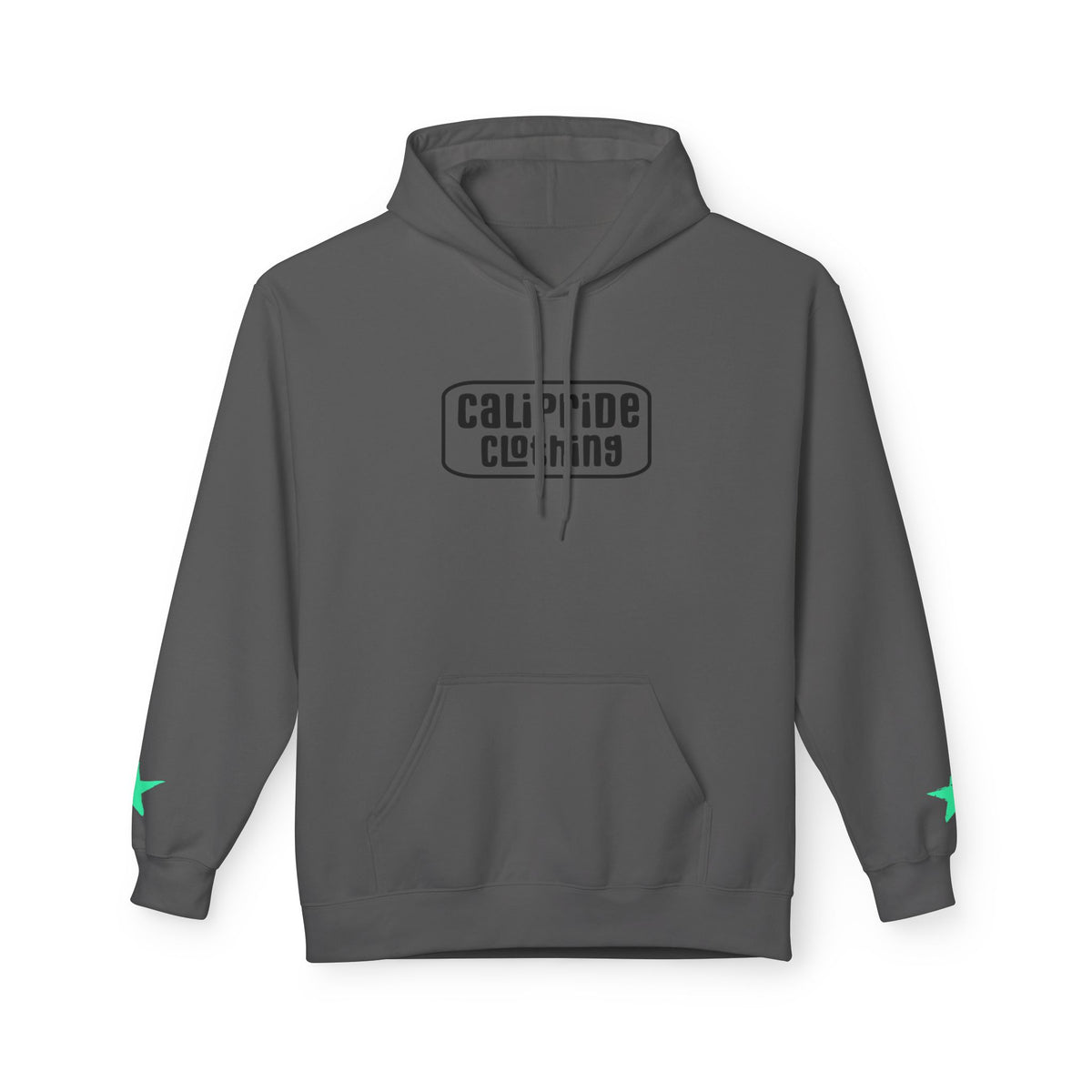 Surf & Beach Collection - CA State Bear Graphic Hoodie, Black logo - CaliPride Clothing