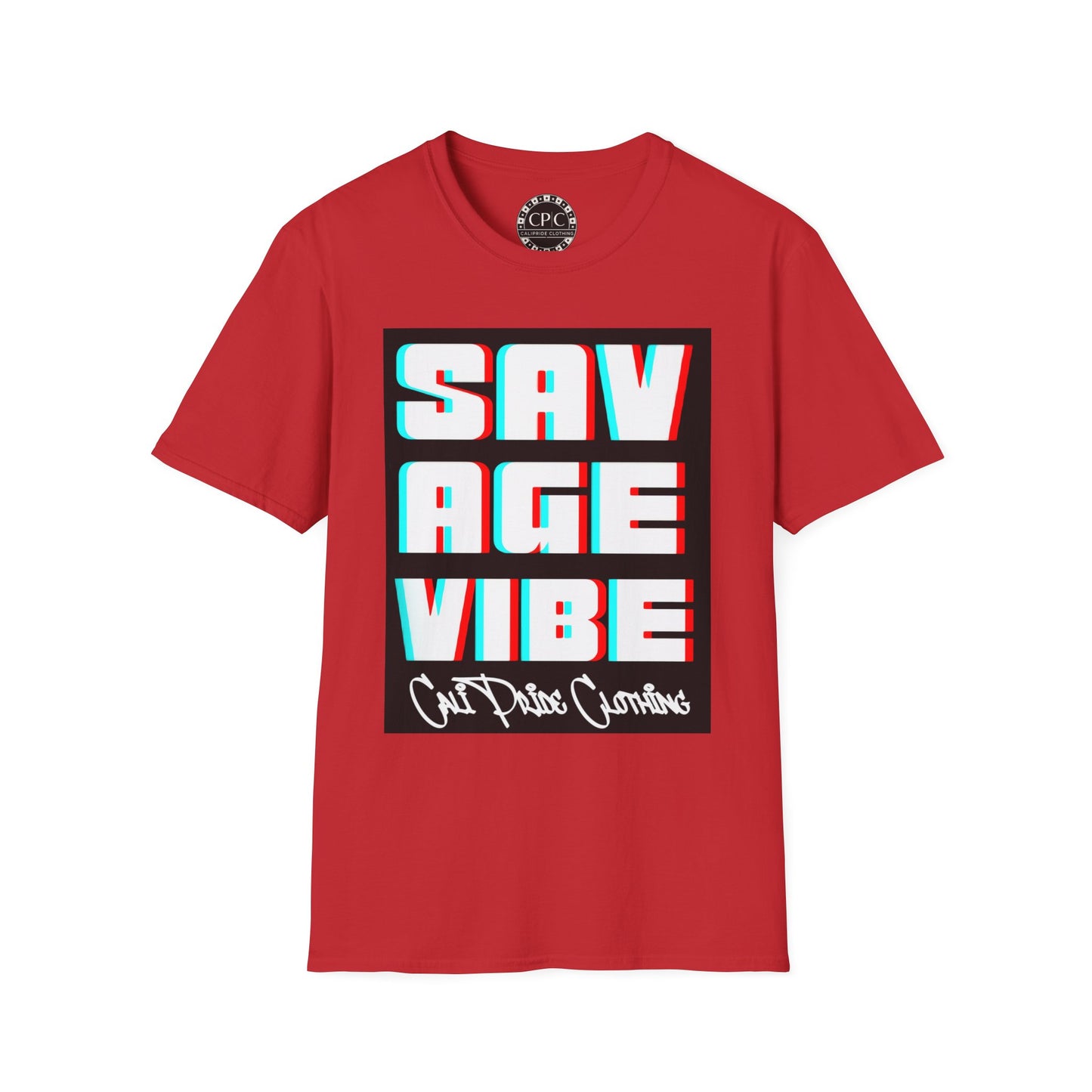 "Savage Vibe Graffiti Block" Series, 3D Anaglyph T Shirt — CaliPride Clothing