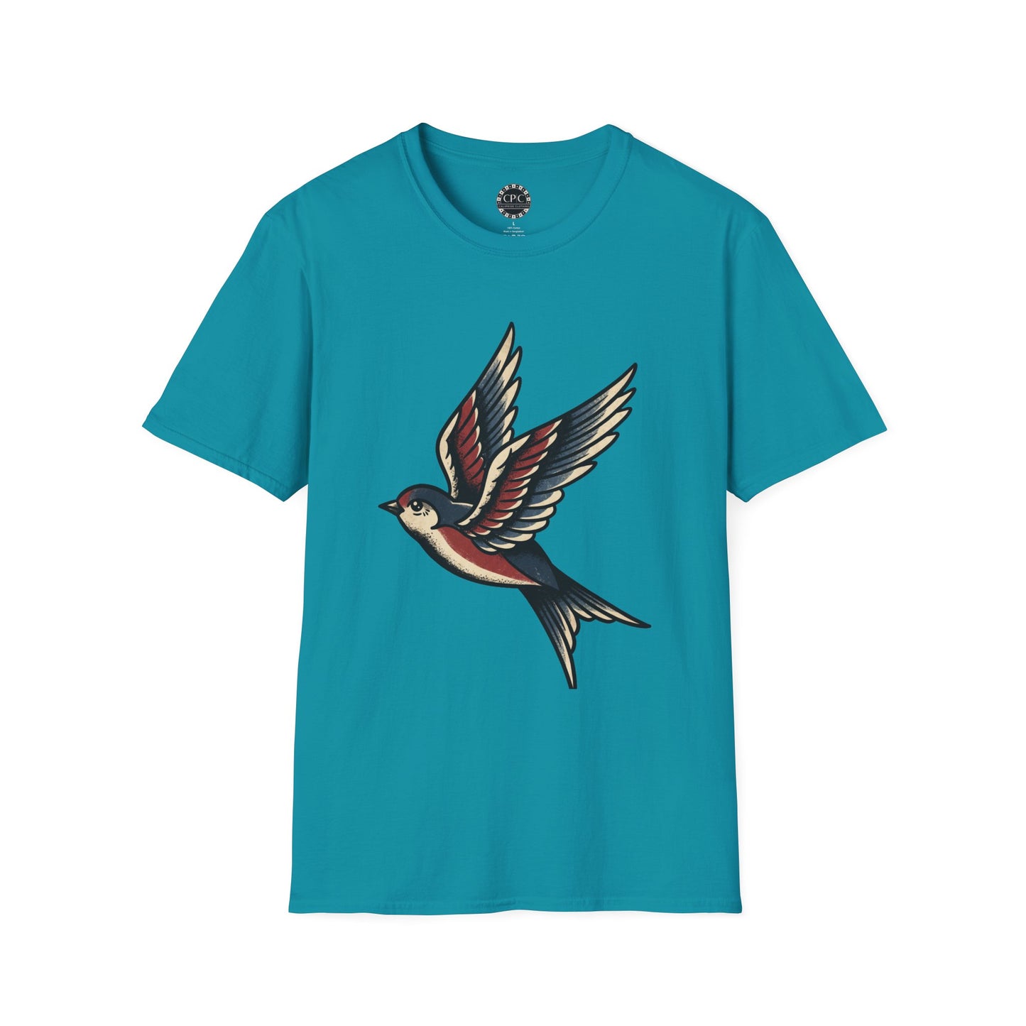Pacific Works Collection - Vintage Flying Swallow Graphic Tee — CaliPride Clothing