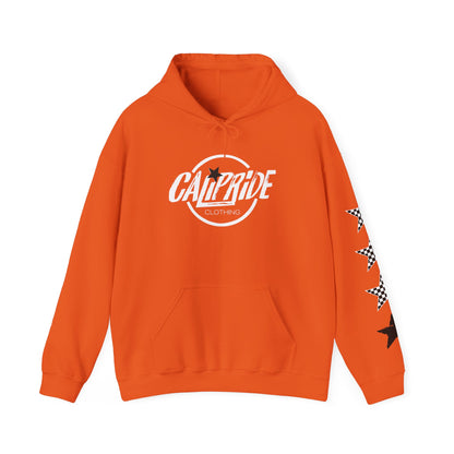 'West Coast Vibe', Checkered Sugar Skull & Stars Hoodie - CaliPride Clothing