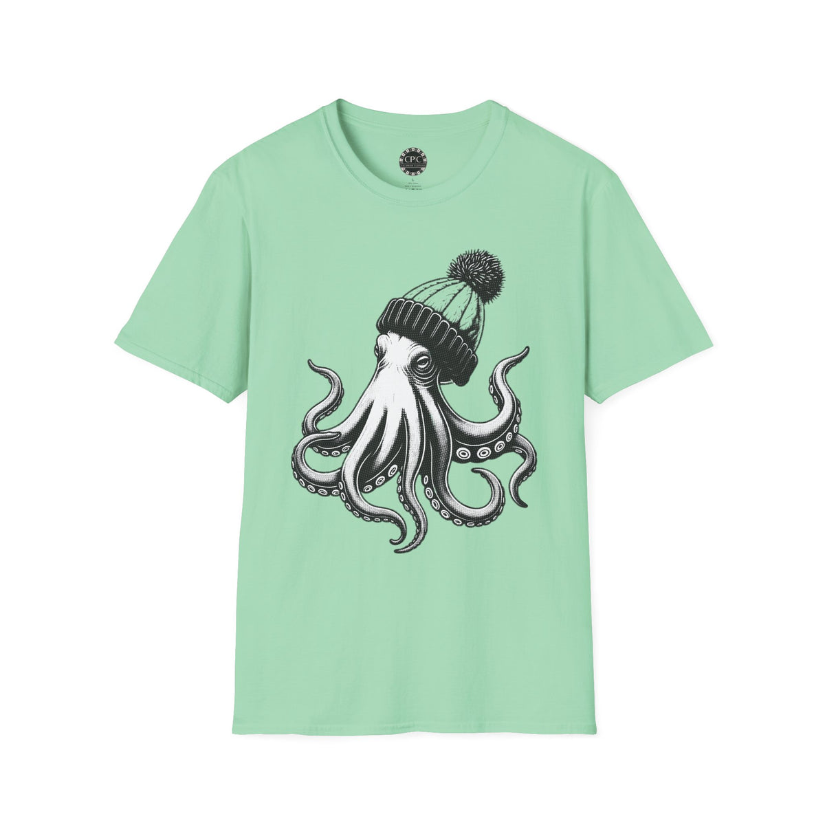 Pacific Works Collection - Hipster Octopus Graphic T-Shirt — CaliPride Clothing