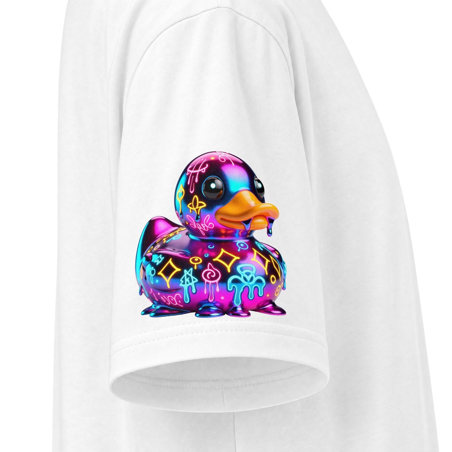 Urban Underground Collection - Neon Drip, Rub'a Ducky, Graphic 4-way T Shirt - CaliPride Clothing