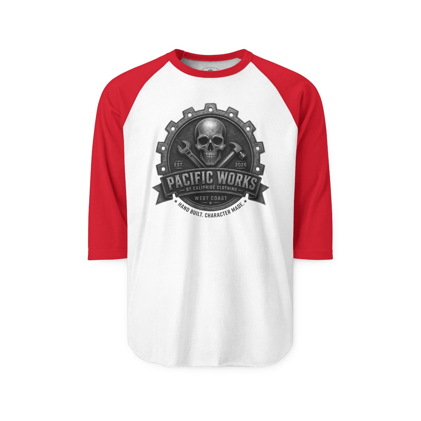 Pacific Works Collection - Raglan, Hand Built. Character Made. Signature Graphic Raglan Tee — CaliPride Clothing