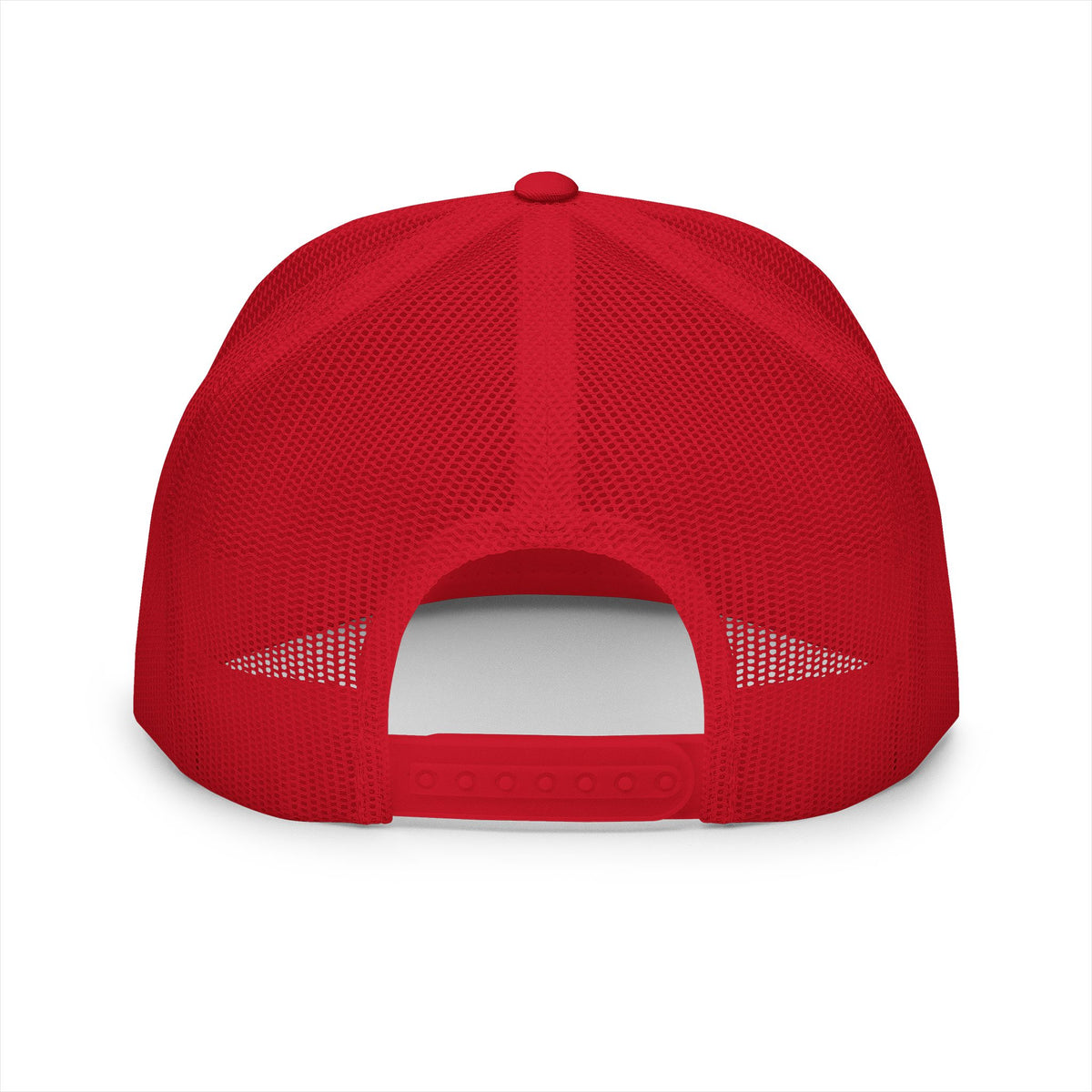 Urban Underground Collection - Red Skull & Crossbones, Flat bill Trucker snapback, five panel, embroidered - CaliPride Clothing