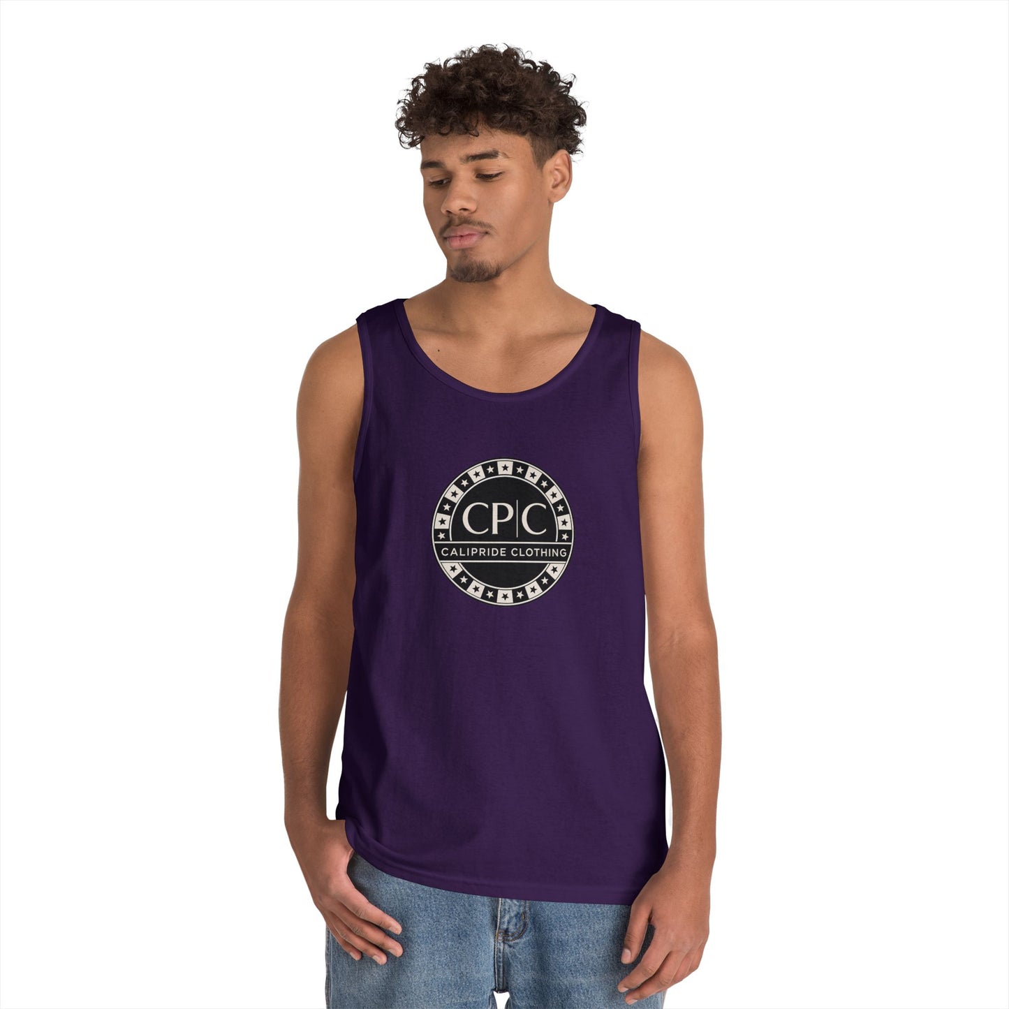 CP | C Logo, Checker Star Loose Tank Top | CaliPride Clothing