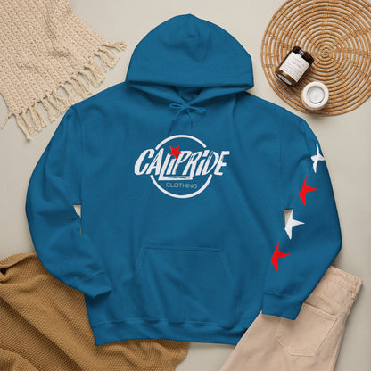 'West Coast Vibe' Graphic Hoodie w Stars - Multiple colors | CaliPride Clothing
