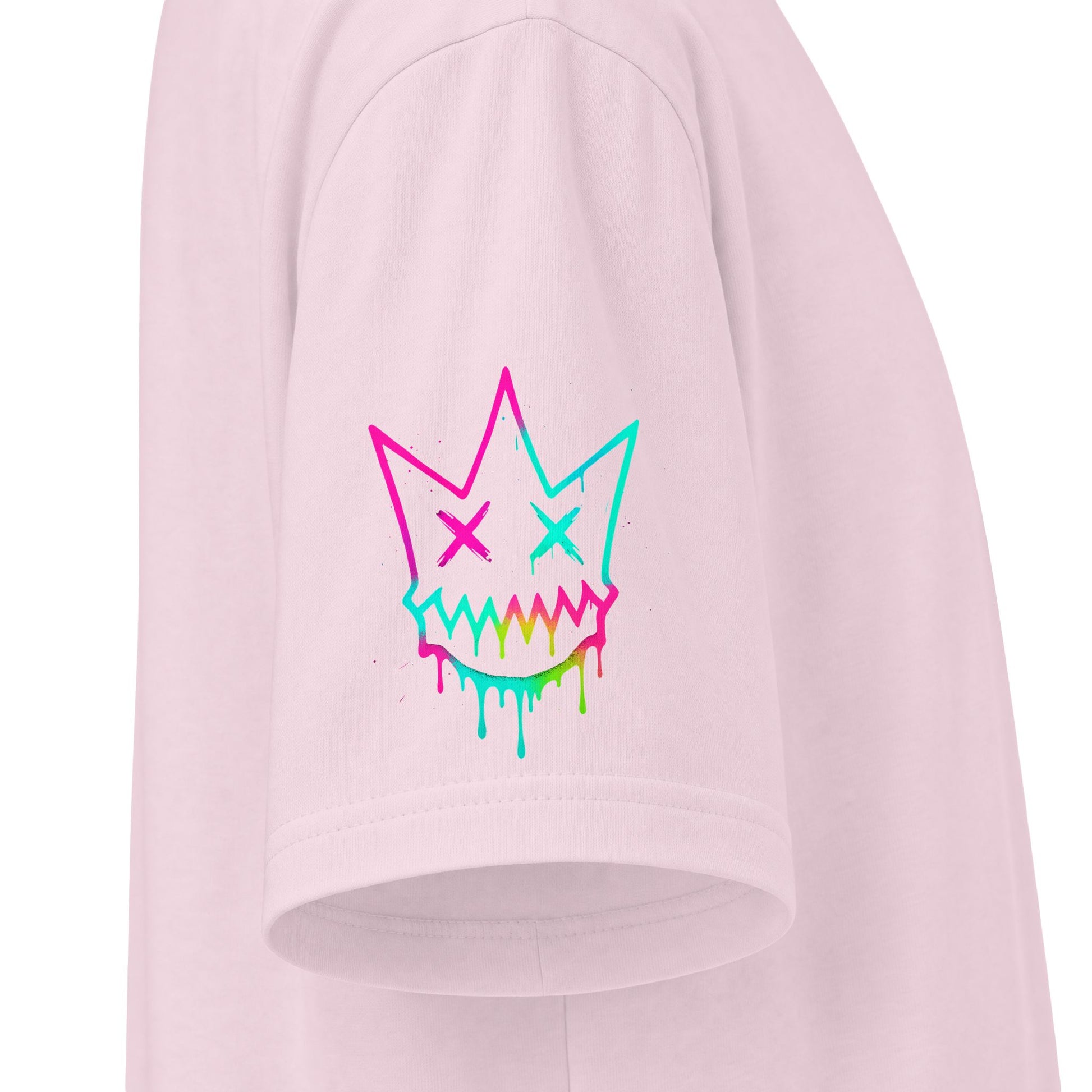 Urban Underground Collection - Neon Drip, Crown Face, Graphic 4-way T Shirt - CaliPride Clothing