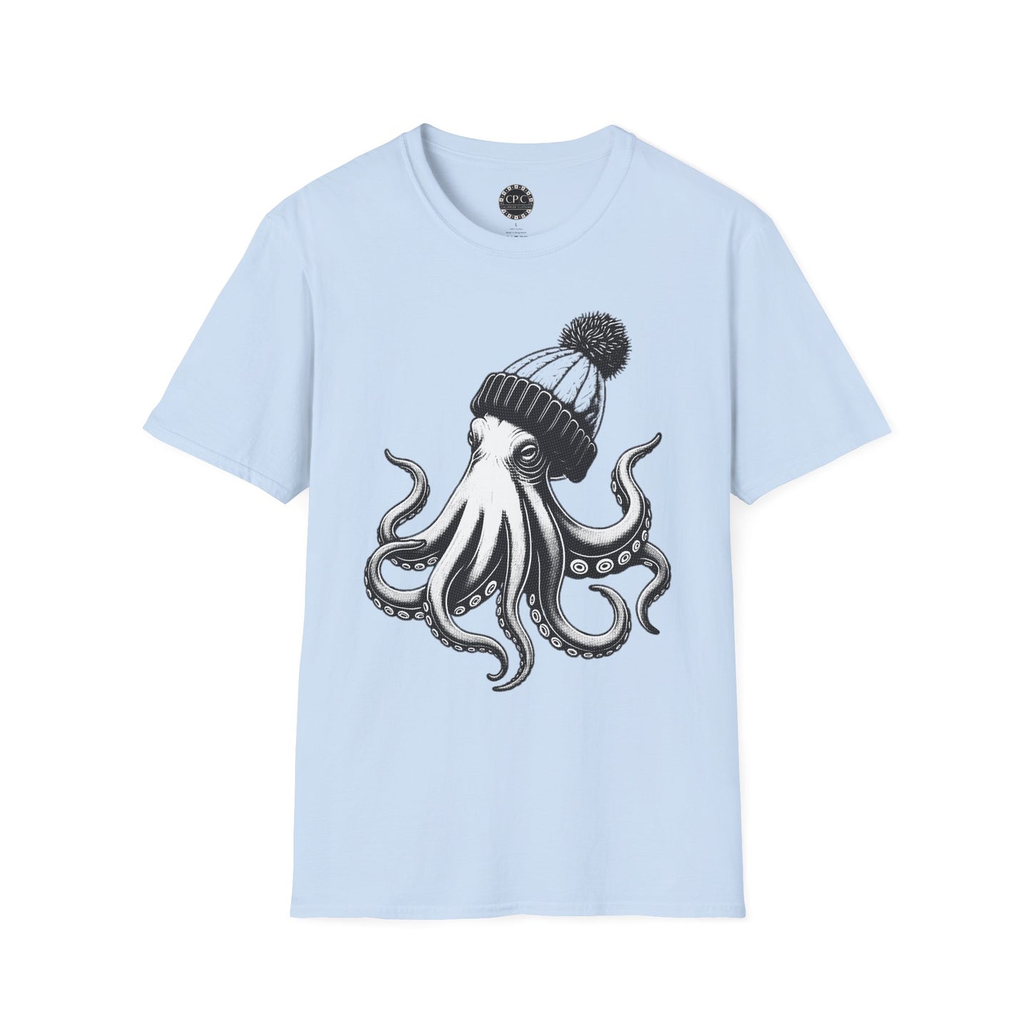 Pacific Works Collection - Hipster Octopus Graphic T-Shirt — CaliPride Clothing