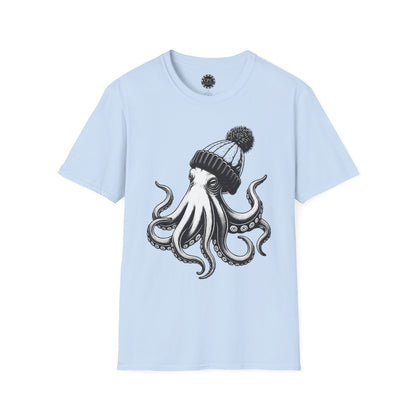 Pacific Works Collection - Hipster Octopus Graphic T-Shirt — CaliPride Clothing
