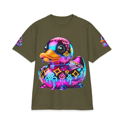 Urban Underground Collection - Neon Drip, Rub'a Ducky, Graphic 4-way T Shirt - CaliPride Clothing