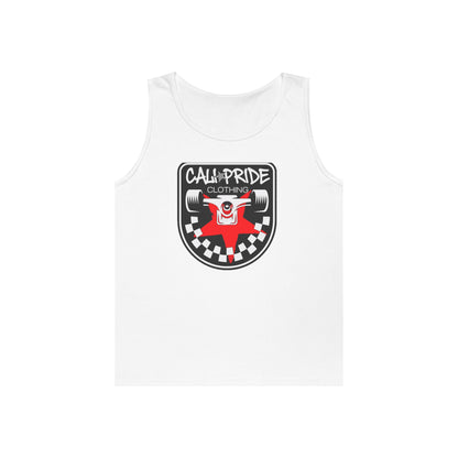 Skate & Surf Collection - Checkered Truck Emblem, Tank Top - CaliPride Clothing