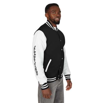 Urban Underground Collection - Savage Vibe, Bone Drop Graphic Letterman Jacket | CaliPride Clothing