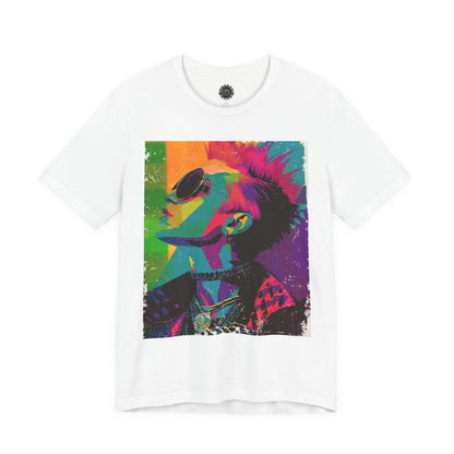 Punk Resurrected Collection - Neon Retro Musician, Graphic T - Shirt - CaliPride Clothing