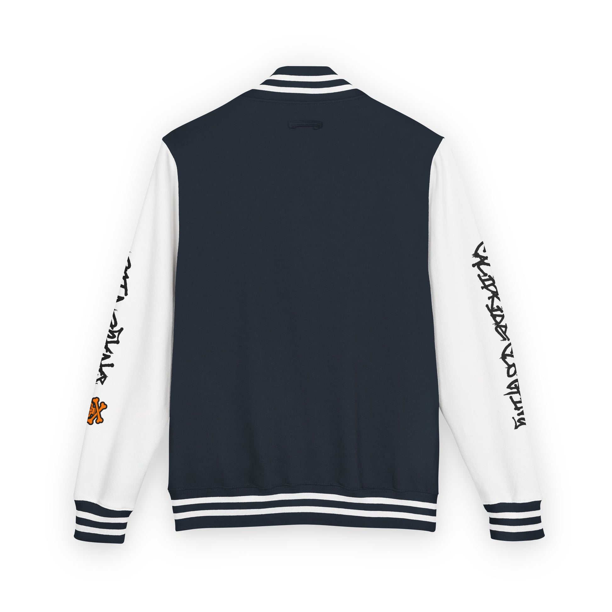 Urban Underground Collection - Savage Vibe, Bone Drop Graphic Letterman Jacket | CaliPride Clothing