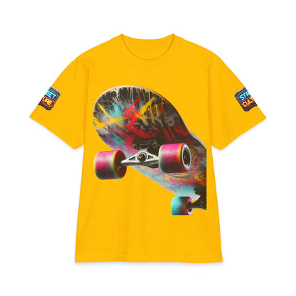 Urban Underground Collection - Neon Drip, Skateboard, Graphic 4-way T Shirt - CaliPride Clothing