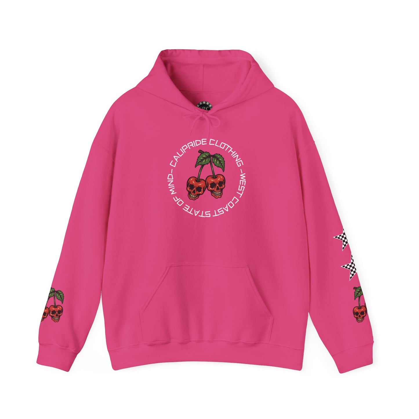 Skate & Surf Collection - Angry Cherry, Graphic Hoodie | CaliPride Clothing