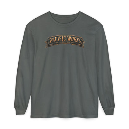 Pacific Works Collection - Signature Logo Long Sleeve T-Shirt - CaliPride Clothing