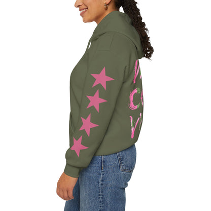 'West Coast Vibe' Hoodie, multicolor w Stars, Graphic Hoodie | CaliPride Clothing