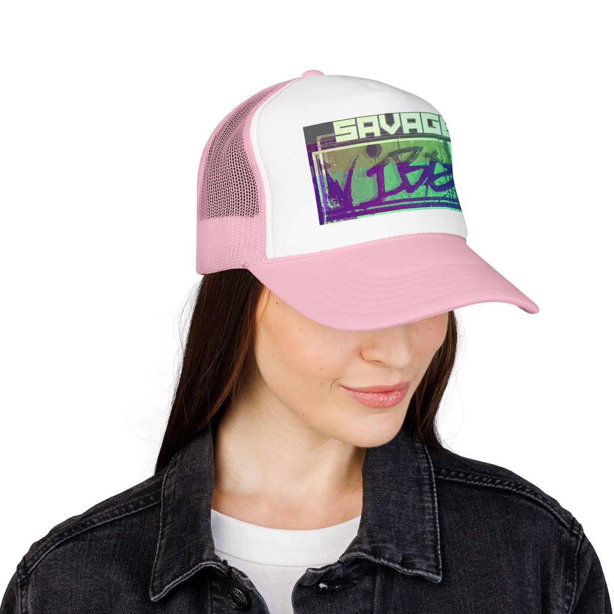 Urban Underground Collection - Bold & Big Color Vibes, Savage Vibe Foam Trucker Hat – DFT printing