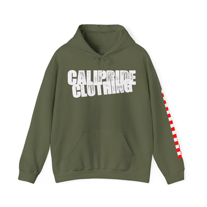 Skate & Surf Collection - Ocean Wave & Checkers Burst, Graphic Hoodie - CaliPride Clothing