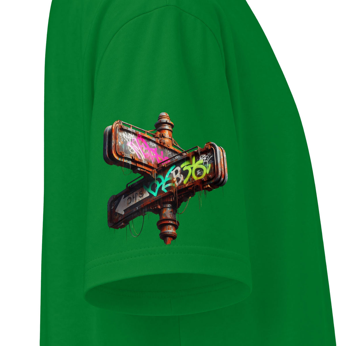 Urban Underground Collection - Neon Drip, Skateboard, Graphic 4-way T Shirt - CaliPride Clothing