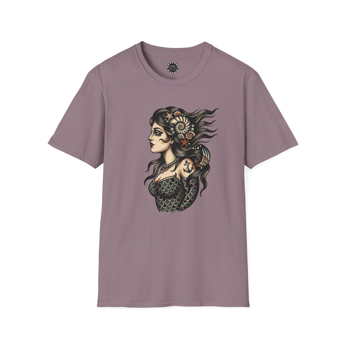 Pacific Works Collection - Vintage Mermaid Graphic T-Shirt — CaliPride Clothing