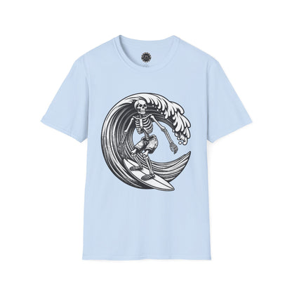 Surf & Beach Collection - Solo Swellen, Vintage Skeleton Graphic T-Shirt — CaliPride Clothing